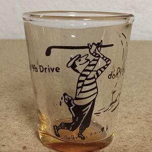Vintage Golf Novelty Shot Glass